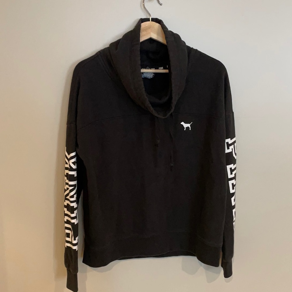 PINK cowl neck sweatshirt